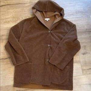 Max Studio Brown Teddy Jacket
